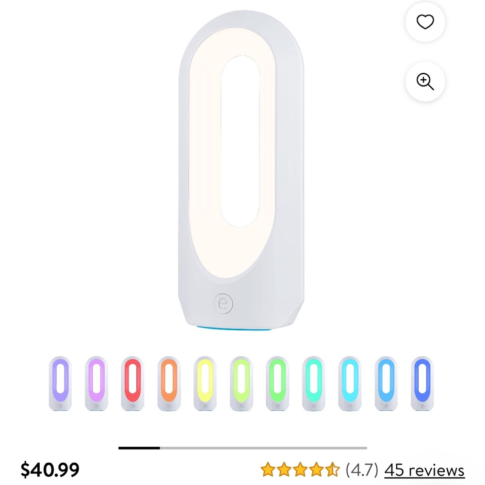 LED Table Top color changing lamp. Great for a teenagers room .